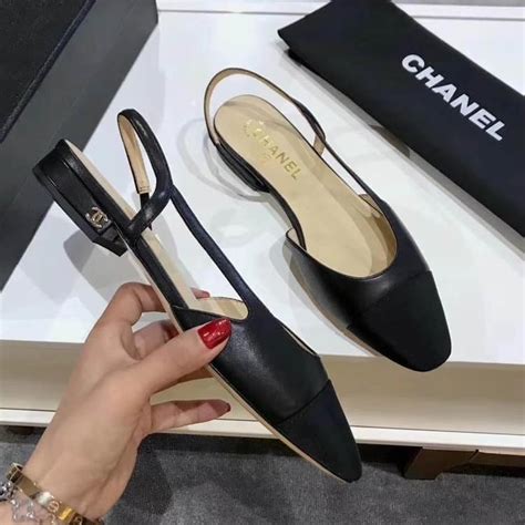 Chanel slingback flats